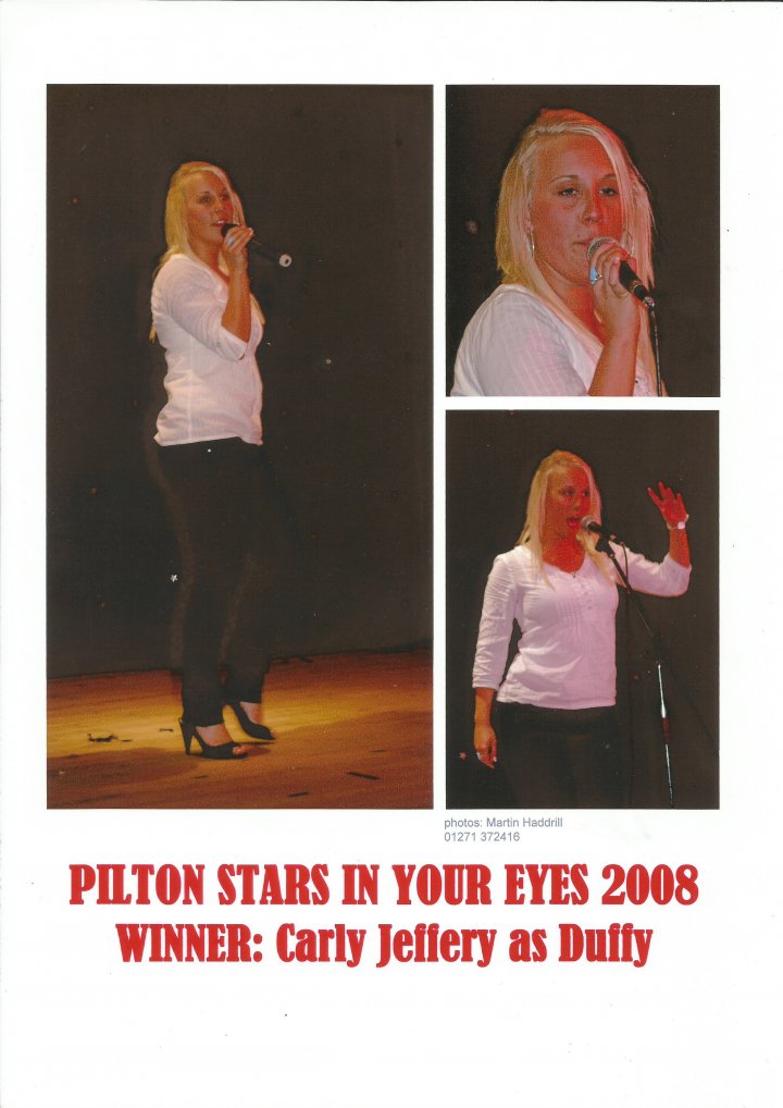 2008 Pilton Stars in Your Eyes Winner Carly Jeffery