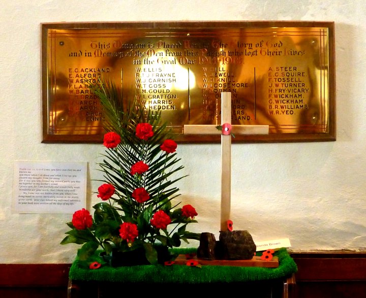 The Men from Pilton Parish who died in the Great War 1914-18