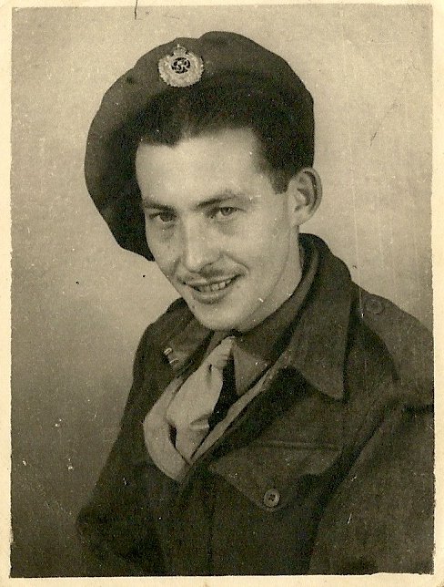 Arthur Thorne of Priory Gardens, Pilton with REME in Brussels