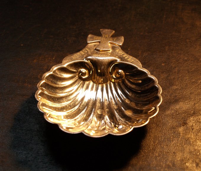 Baptism Shell in Memory of Arthur Richard Alexander Kolbert 1904-1992