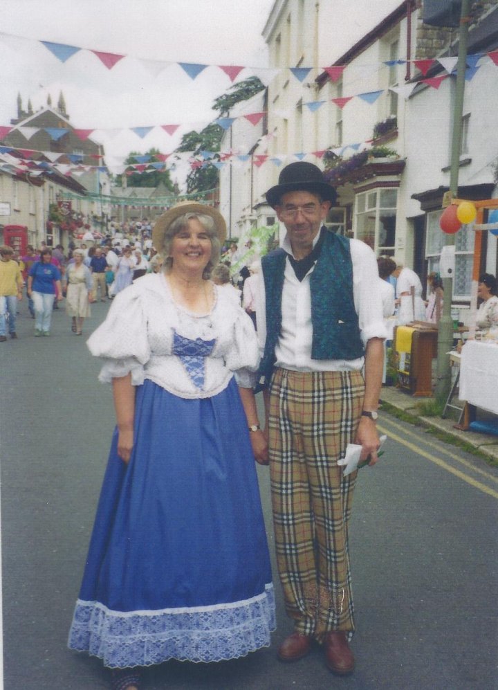 Noel and Pet Harley at the Victorian Pilton Festival 1993