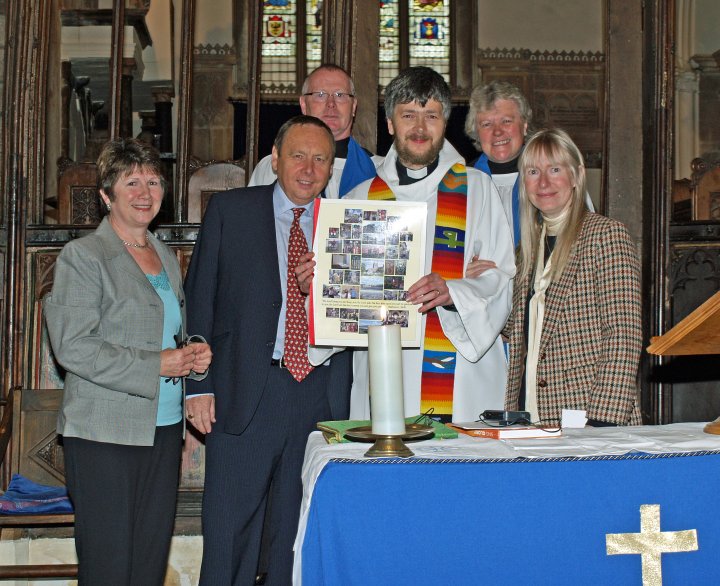 Rev Vernon Ross leaves Pilton Church in October 2008