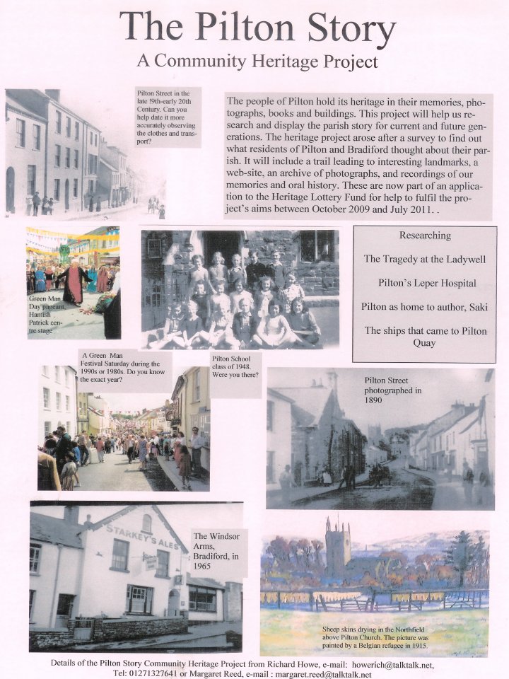 The original flyer of The Pilton Story
