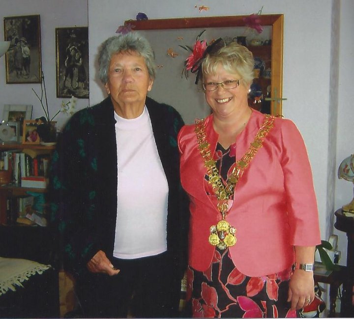 The Barnstaple Shilling presented to Pilton Lower Almshouse Residents 2012