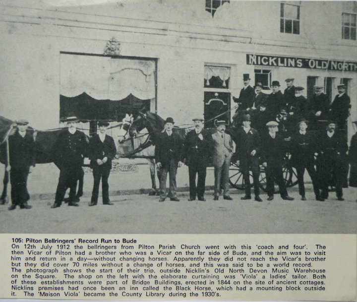 Pilton Bellringers’ Record Run to Bude in 1912