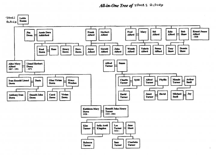 The Family of James and Lottie Alford