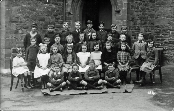 Kathleen Huxtable in a Pilton School Photograph in 1924