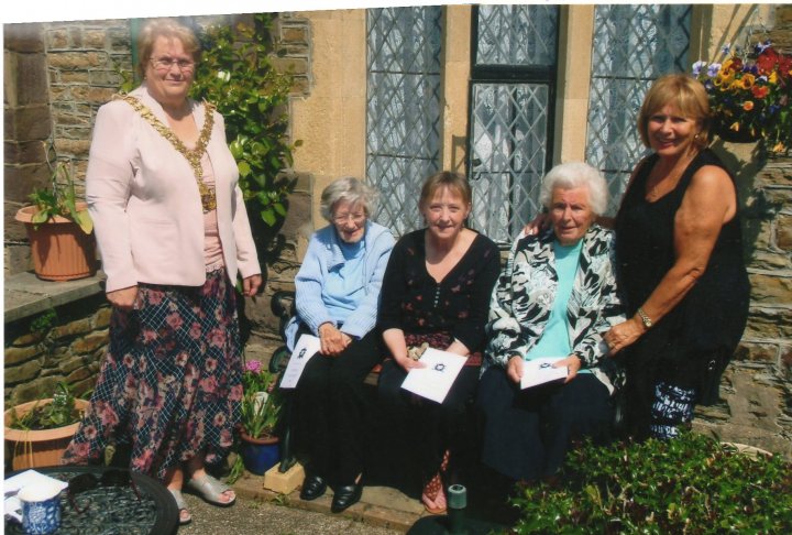 The Barnstaple Shilling presented to Pilton Upper Almshouse Residents 2014